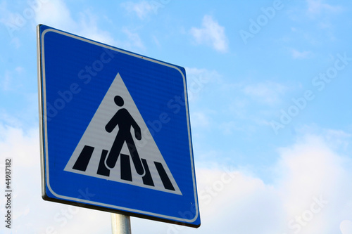 Pedestrian road sign