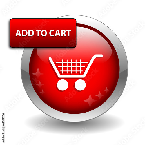 ADD TO CART Web Button (e-shopping order buy now online basket)