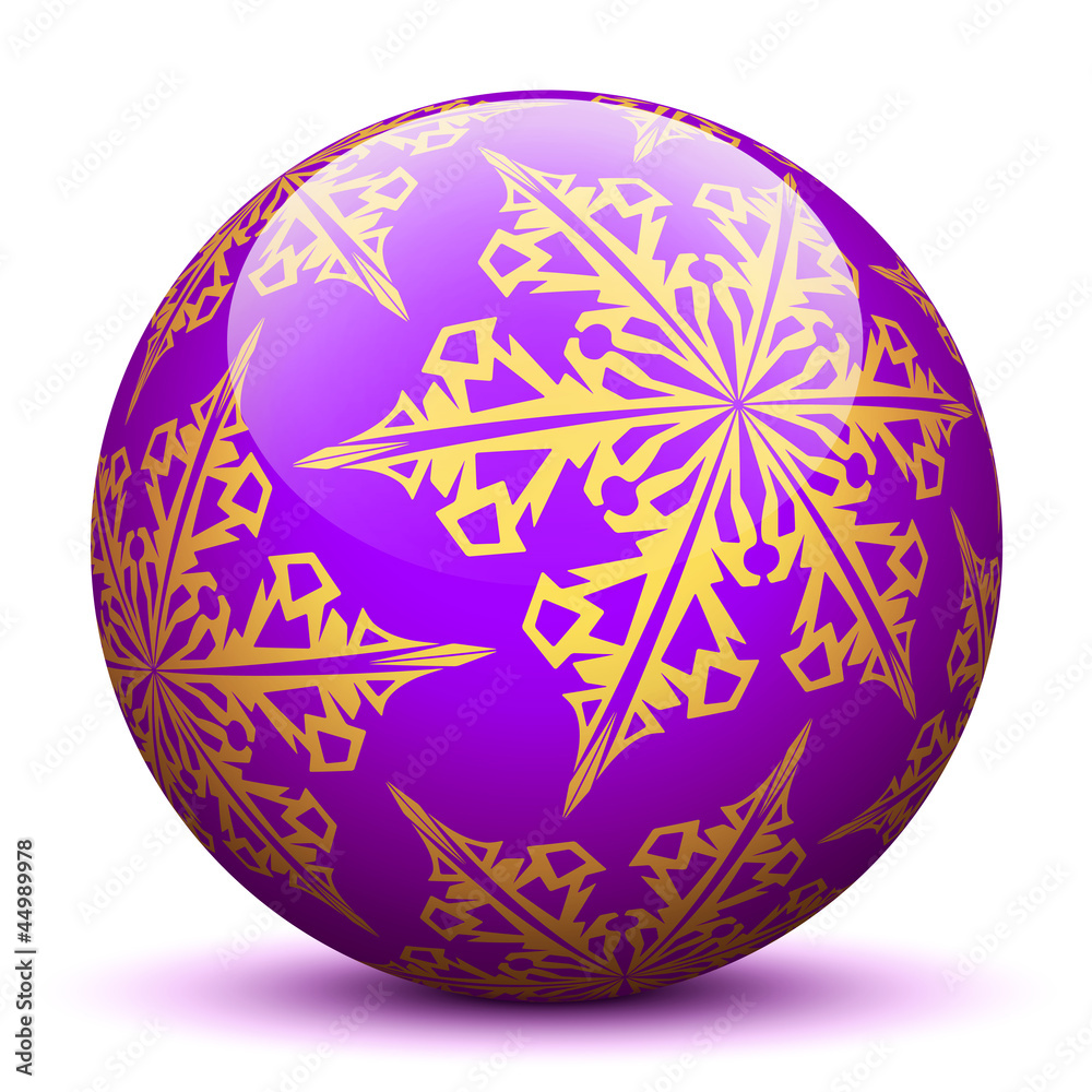 Kugel, Schnee, Kristalle, Symbol, Zeichen, Flocke, Lila, Violett