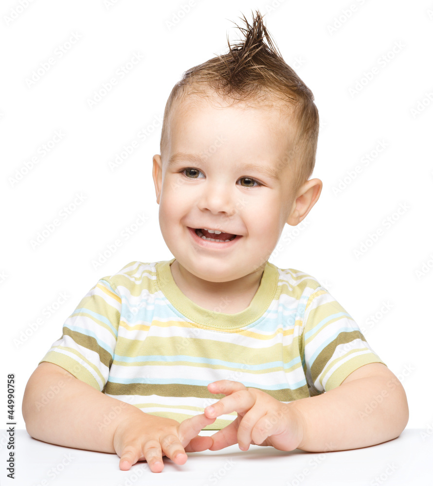 Portrait of a cute cheerful little boy Portrait of a cute cheerful little boy