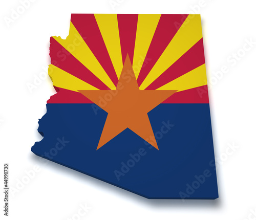 Arizona Map 3d Shape