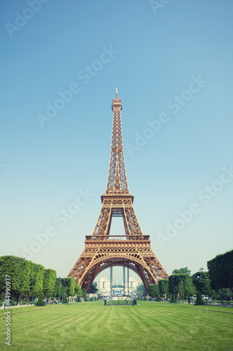 The Eiffel Tower in Paris, France.