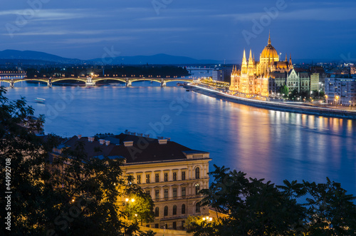 Danube River and Parliament View