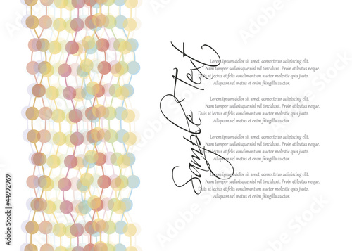 Colorful transparent dots seamless background pattern photo