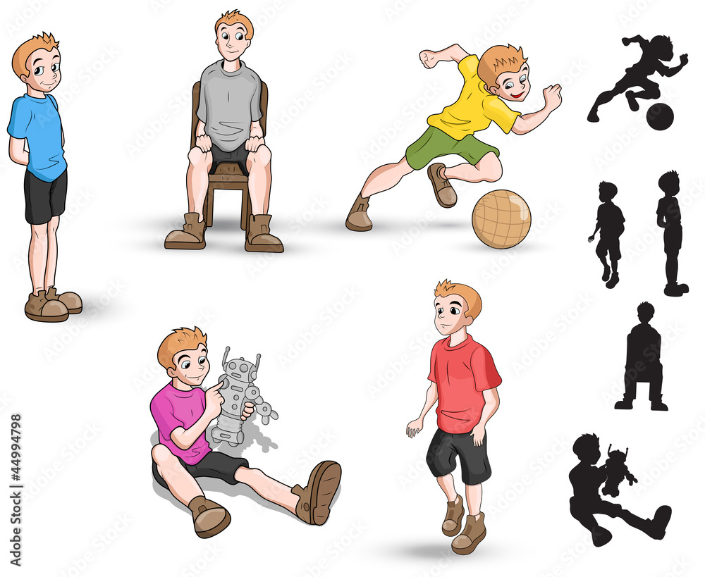 Cartoon Boy Vector Cartoon Boy Vector