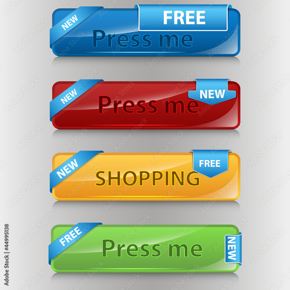 Vector Web Buttons Vector Web Buttons