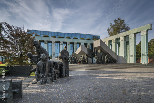 Warsaw Uprising Monument in Warsaw, Poland