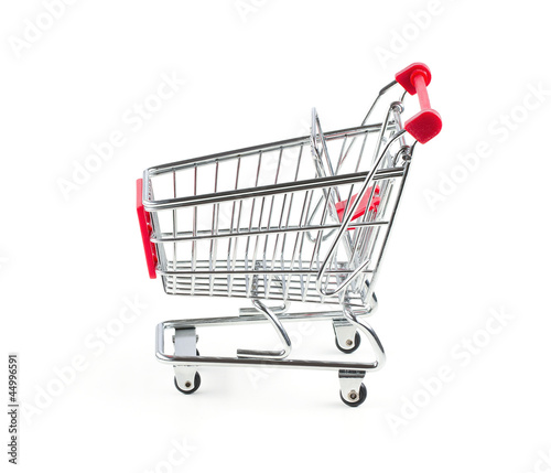 Empty shopping cart isolated on white background © rangizzz
