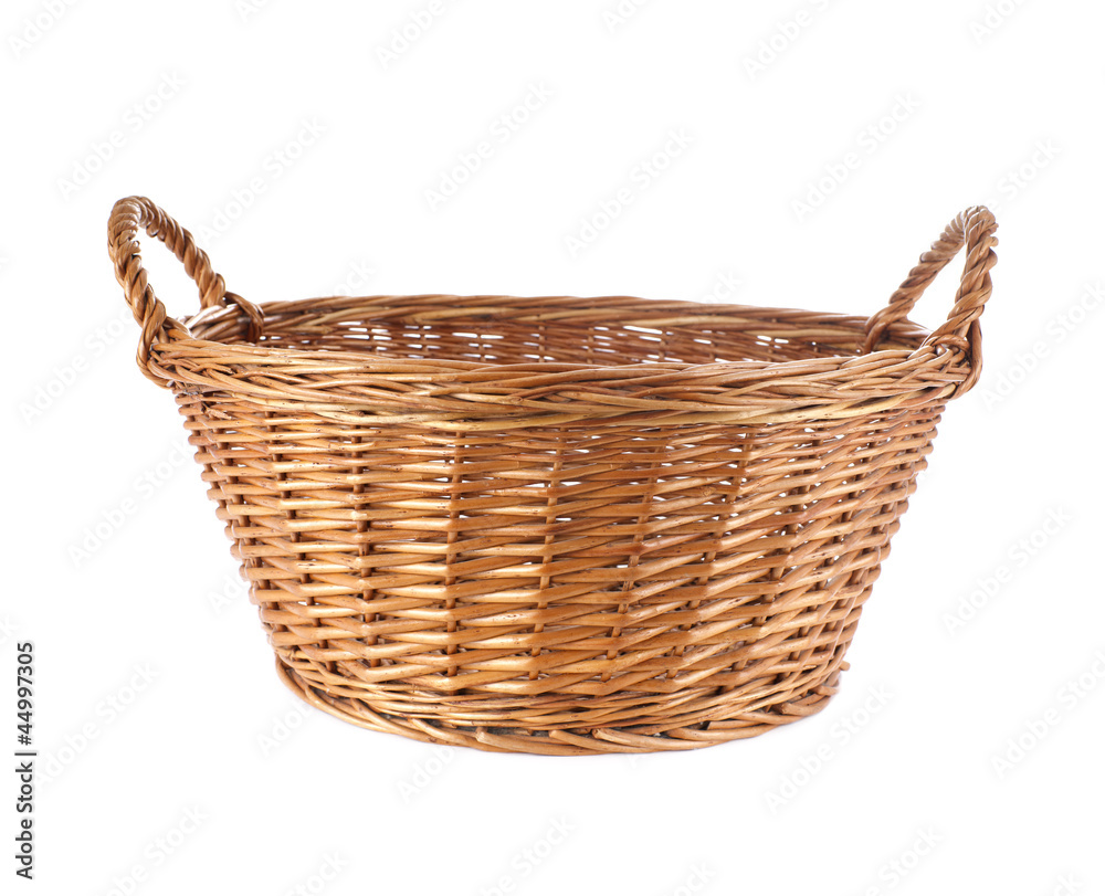 Basket isolated on white background