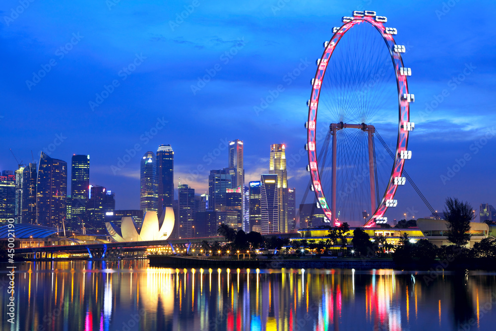 Obraz premium Singapore at night