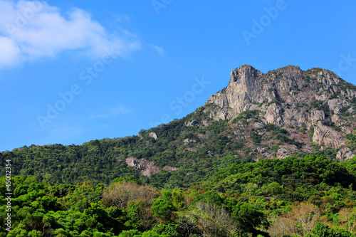 Lion Rock, lion like mountain in Hong Kong, one of the symbol of