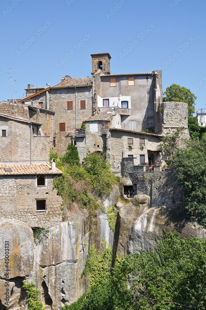 Panoramic view of Vitorchiano. Lazio. Italy.