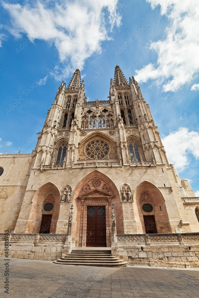 Cathedral in Burgos, Spain, which is under protection of UNESCO