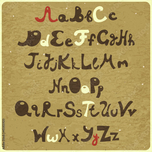 alphabet - capital and lower case