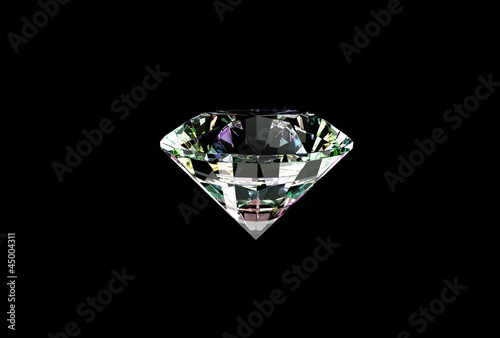 Diamond isolated on black
