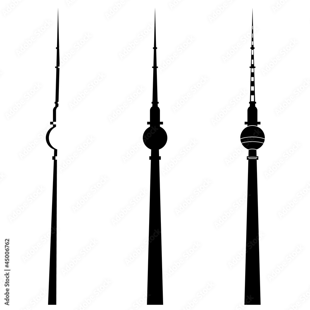 Berlin Fernsehturm - obrazy, fototapety, plakaty 