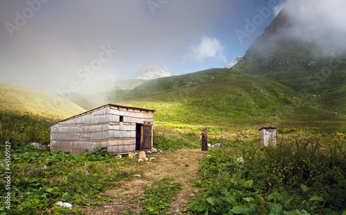 Дома пастухов в горах
