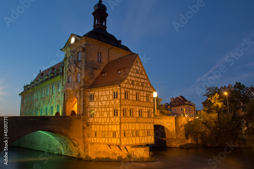 Bridge town hall in Bamberg, Bavaria photo