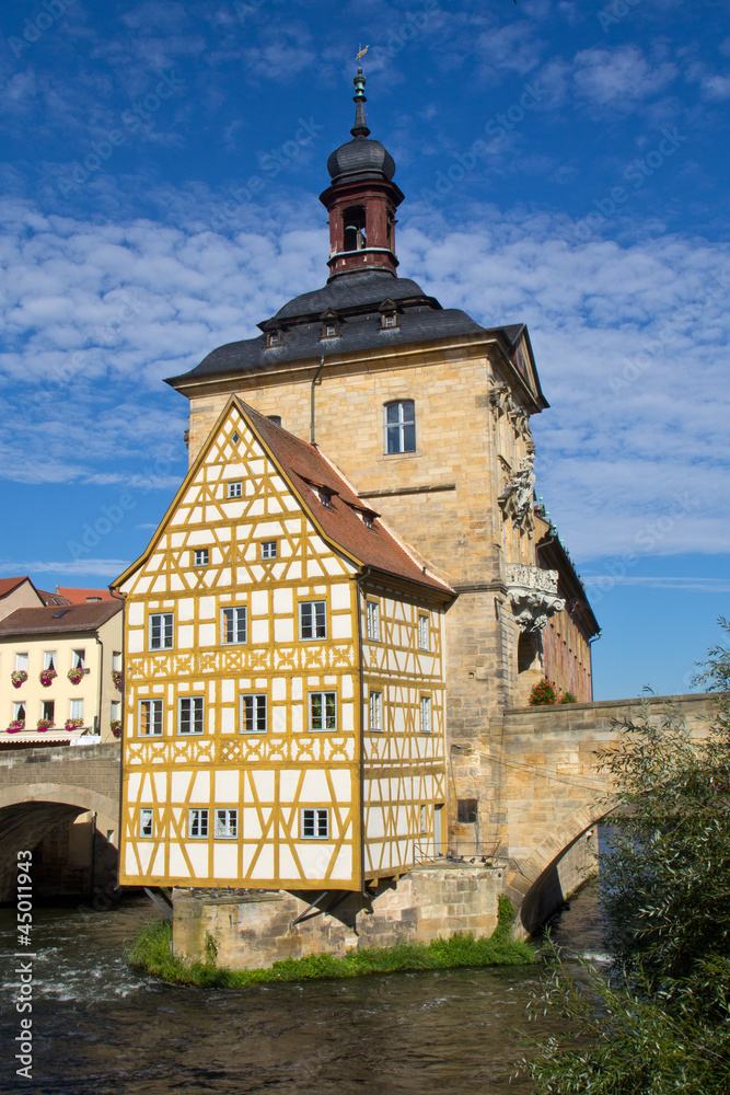Bridge town hall in Bamberg, Bavaria