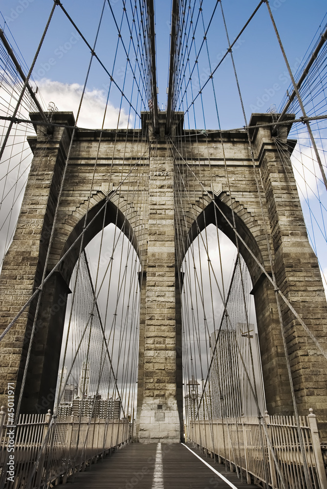 Obraz premium Brooklyn Bridge, Manhattan, New York City, USA