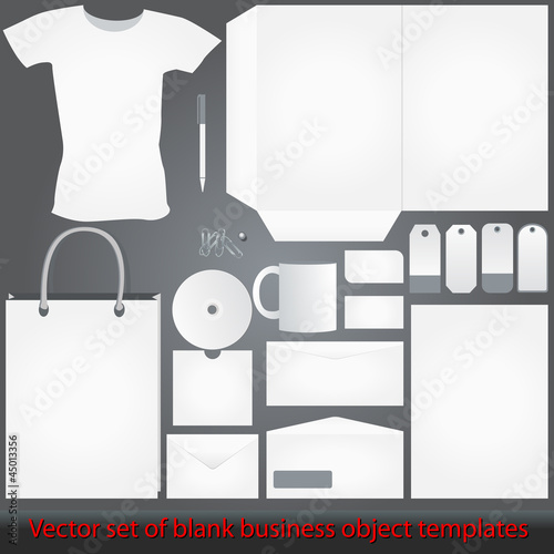 Detailed white corporate templates