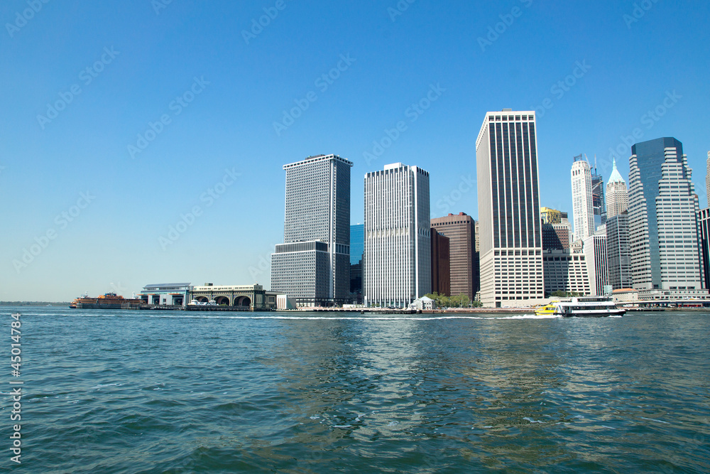 Fototapeta premium New York Downtown Financial District