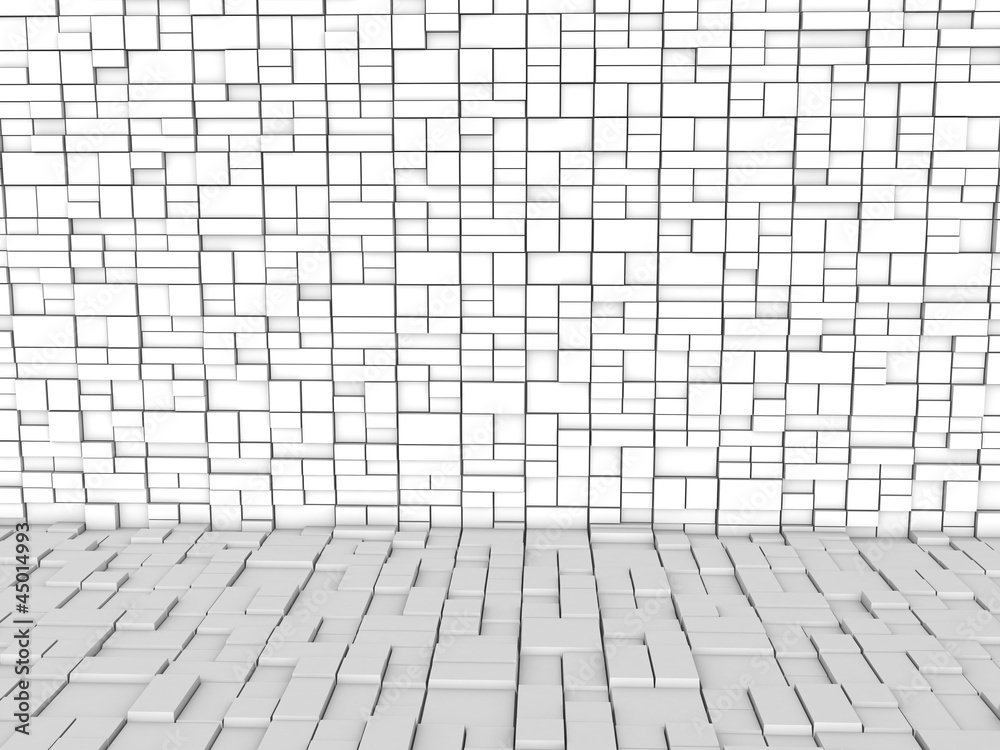 The walls and floor of the white cubes №2 The walls and floor of the white cubes №2