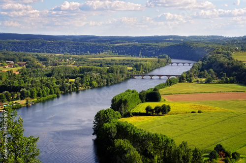 Dordogne river, Cingle de Tremolat point, France photo