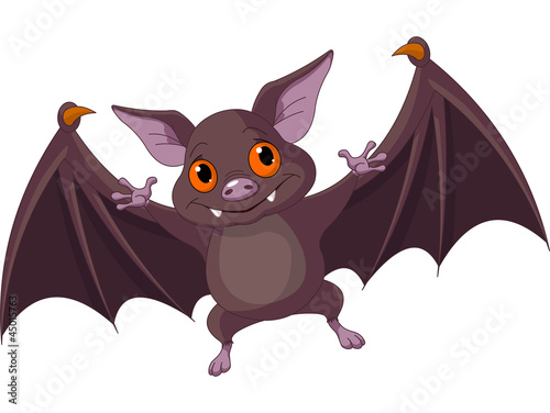 Halloween  bat  flying
