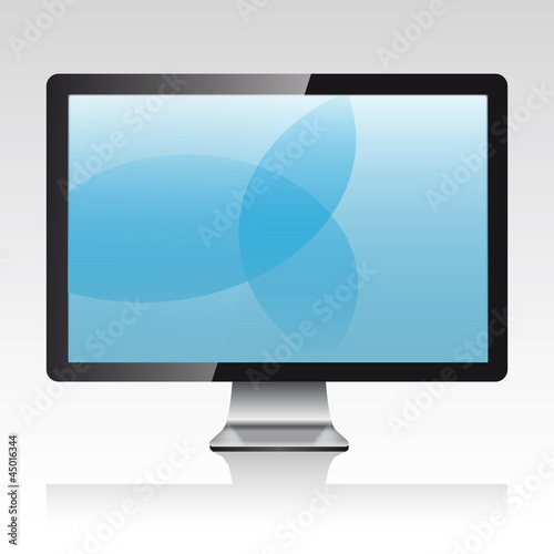 lcd monitor tv isolated