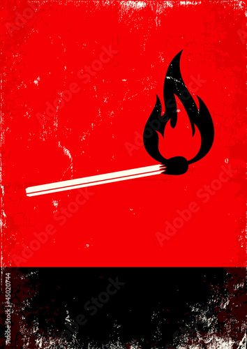 burning match