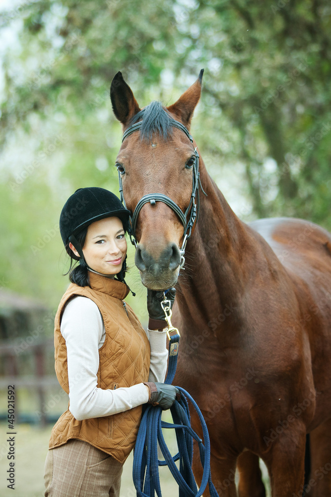 Obraz premium Woman jockey