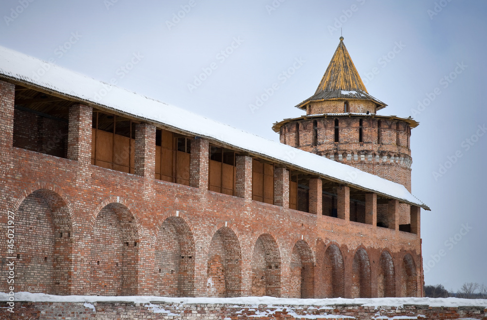 Obraz premium Old Kremlin, town Kolomna in Moscow Region, Russia.