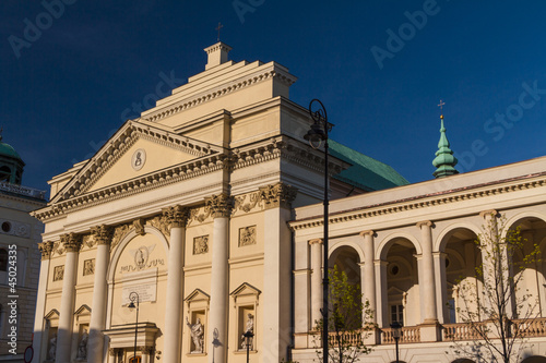 Warsaw, Poland. Saint Anne neoclassical church in Old Town quart