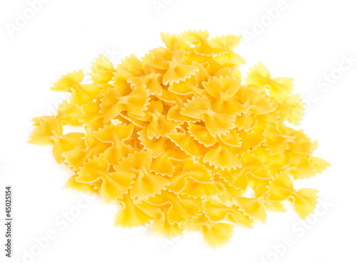 Farfalle pasta, isolated