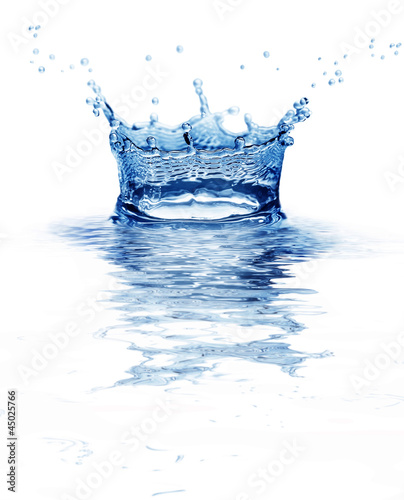 splash water isolated on white background