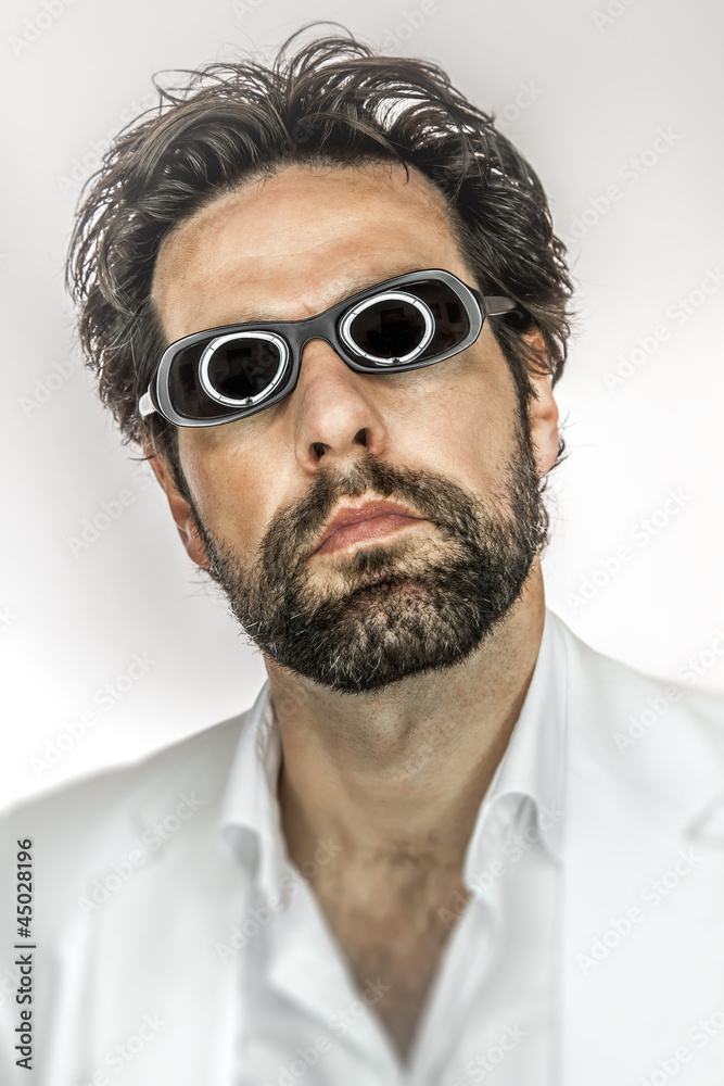 man with cool sun glasses man with cool sun glasses