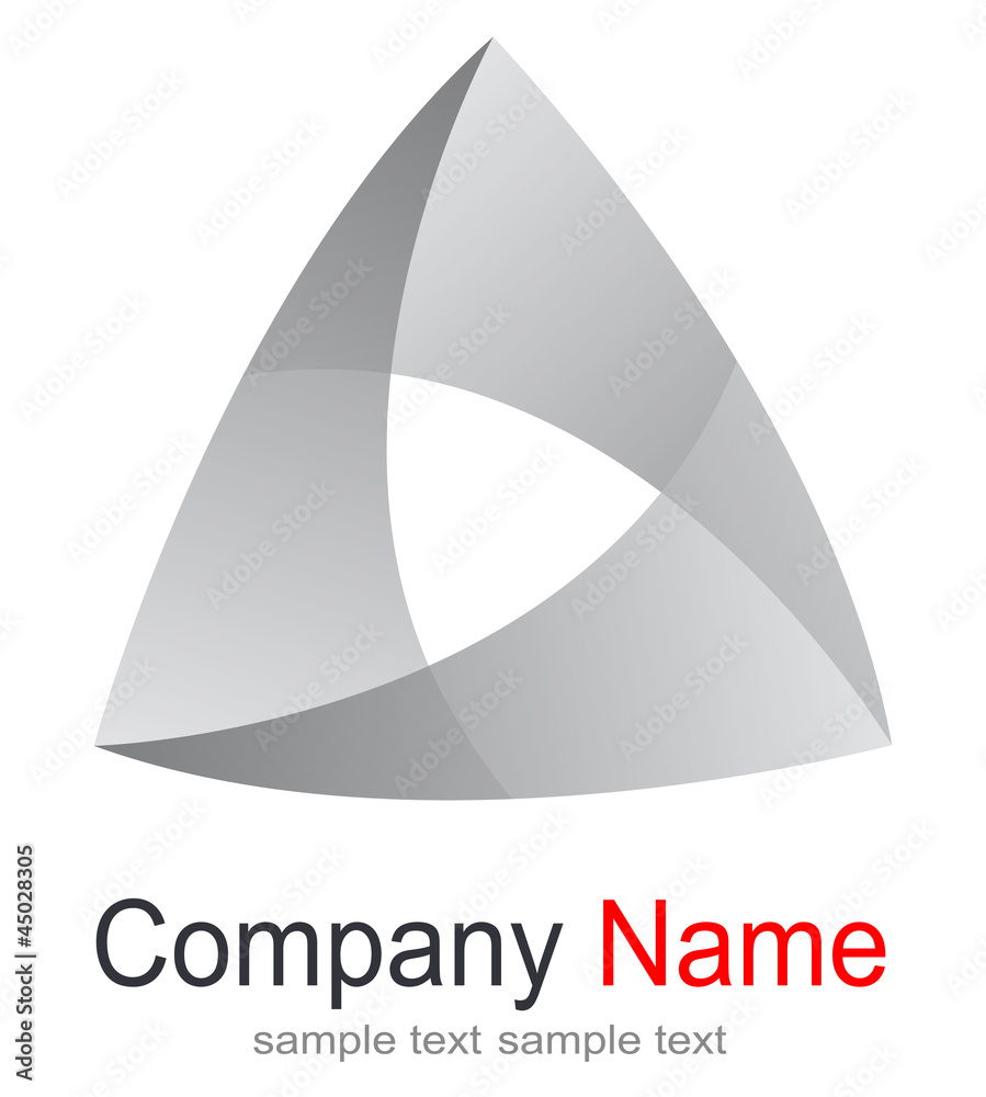 Business logo, symmetrical triangles