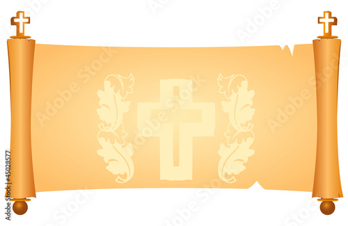 Parchment with Christian symbols