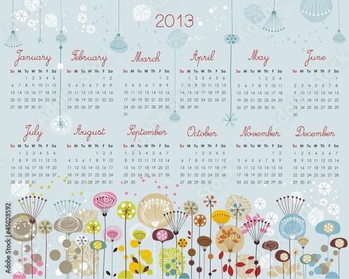 Decorative Calendar for 2013