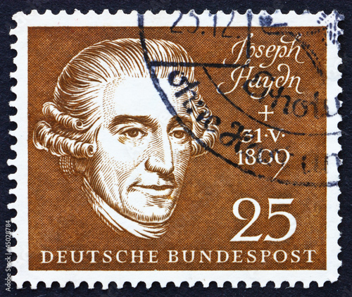 Postage stamp Germany 1959 Joseph Haydn,Composer photo