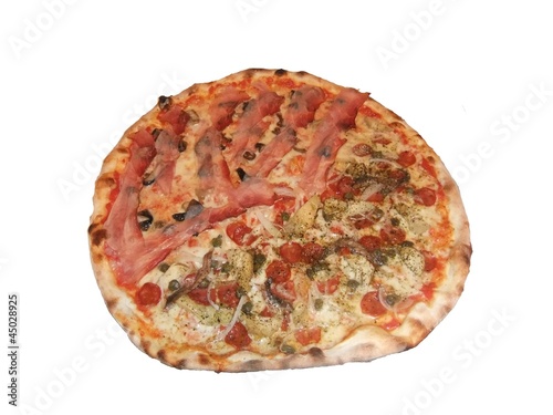 An isolated italian pizza image