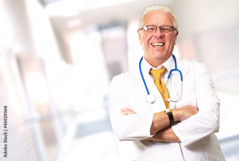 Portrait Of A Senior Man Doctor