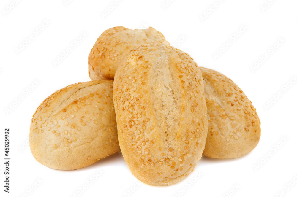 French bread rolls isolated French bread rolls isolated