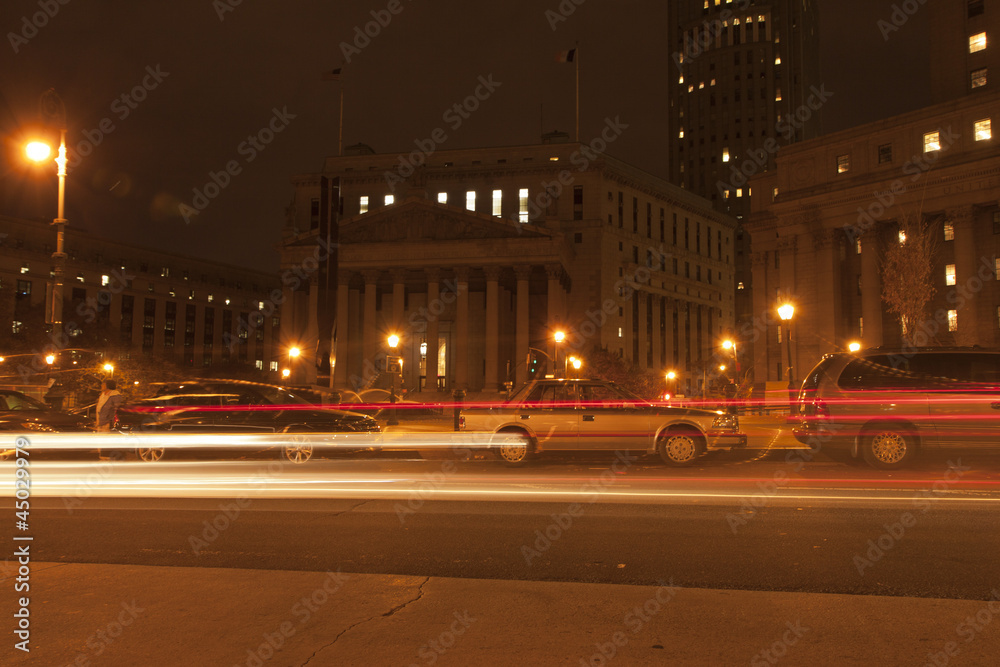 Fototapeta premium Traffic in the night