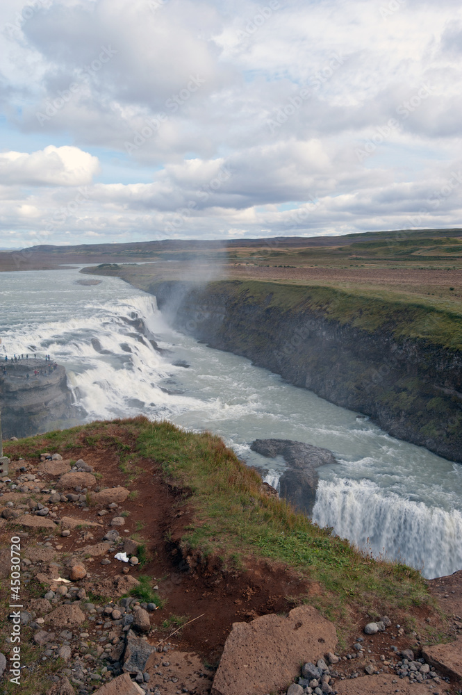 Island - Der goldene Zirkel - Gulfoss Wasserfall