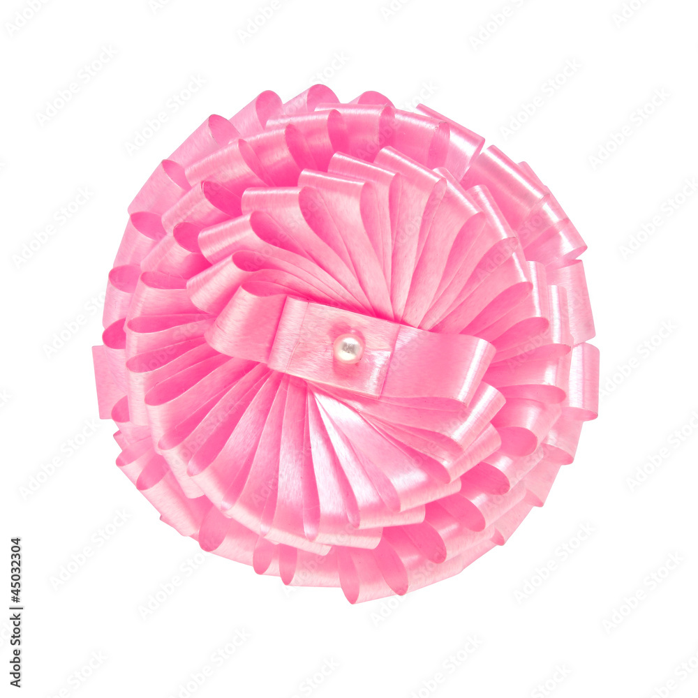 gift bow isolated on white background with clipping path