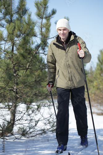 Cross-country skiing photo