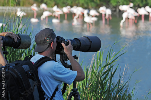 Obraz na płótnie Photographe w salonie
