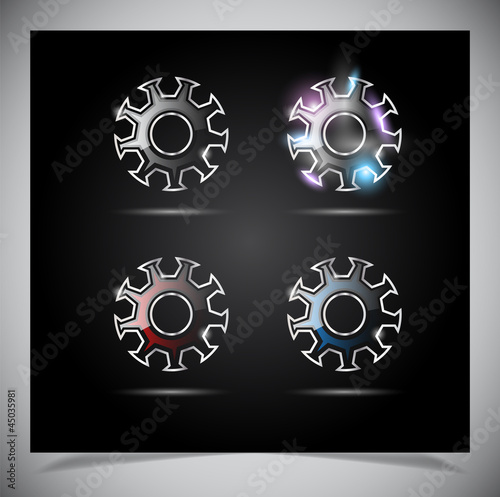 glass glowing transparent icon